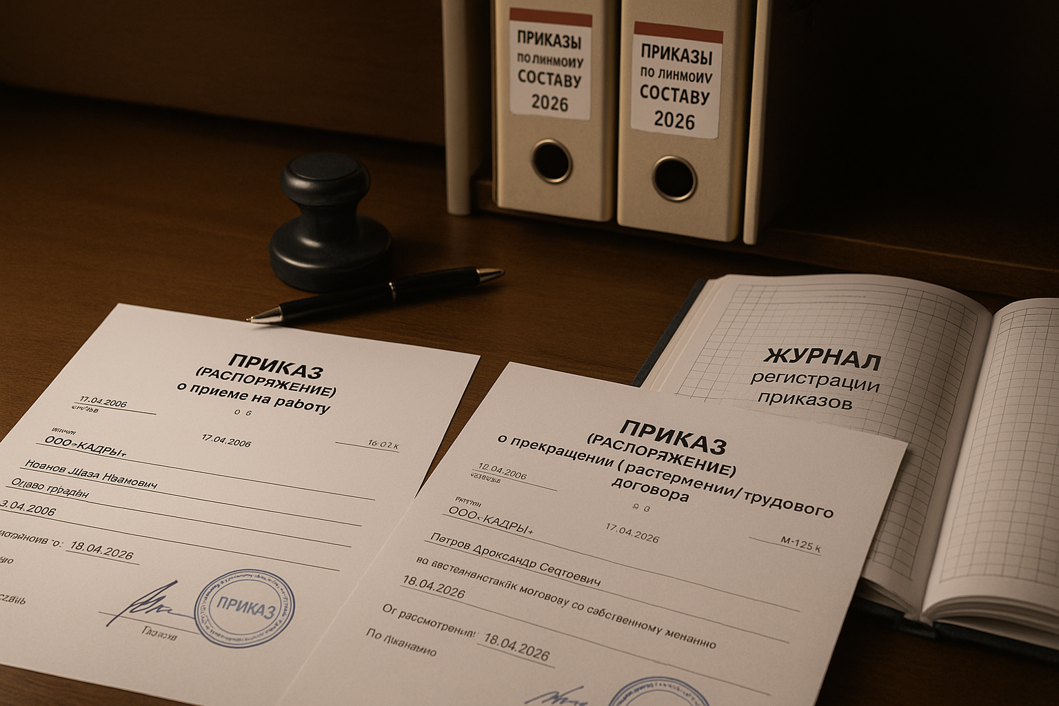 Приказы в кадровом деле: оформление и хранение